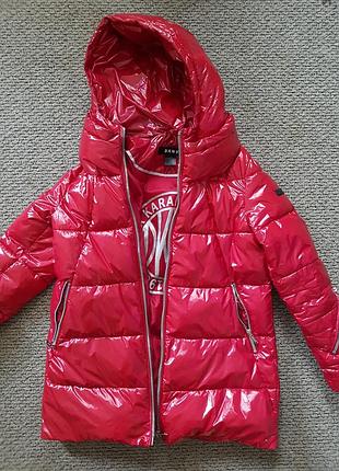 Торг! dkny зимняя куртка дутик фирменная оригинал оригинал оригинал оригинальная лаковая