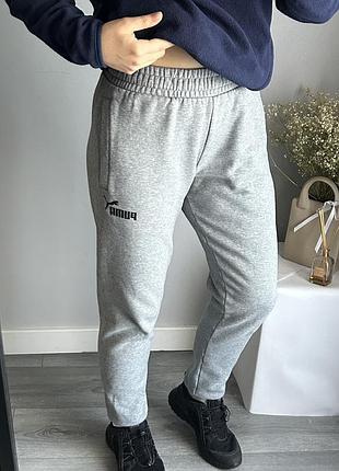 Оригінальні унісекс спортивні штани puma на флісі