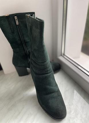 Женские сапожки польские зимние замш натуральный 40р