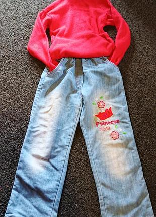 Джинсы на резинке