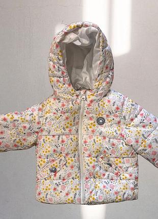 Дитяча тепла куртка з квітковим принтом фірми mango