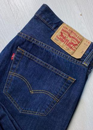 Брюки джинсы синие классические levi's 501