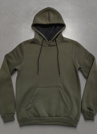 Худі класичне, хакі, турецька тринитка на флісі, опт (від 5шт)