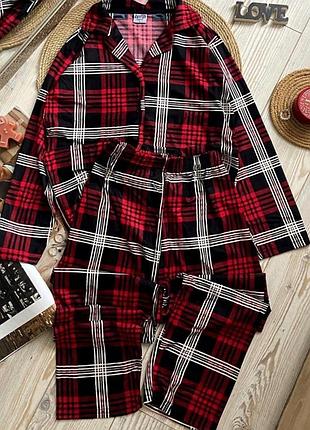 Пижама в клетку трендовая пижама в клетку пижама в клетку