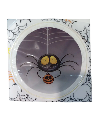 Наклейка для хеллоуїну павук 8 см різнобарвний