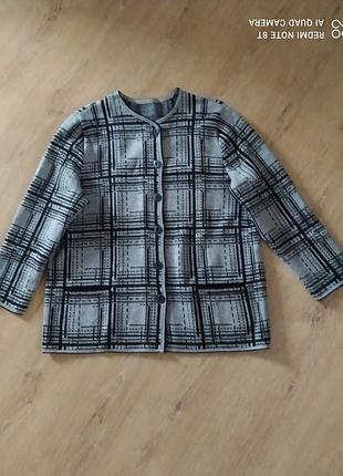 Тепла вінтажна кофта кардиган із кишенями розмір не вказаний підійде на 18