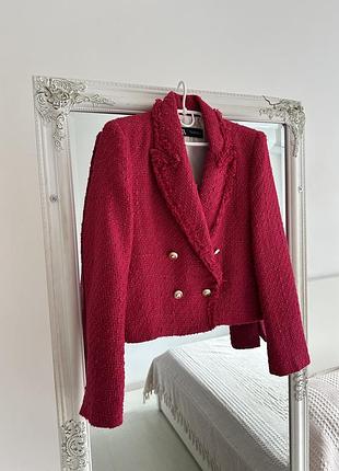 Твідовий жакет zara