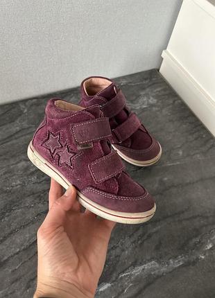 Шкіряні демісезонні черевики для дівчинки