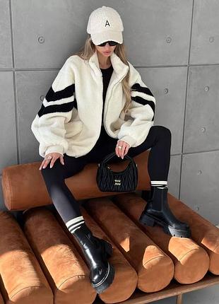 Тепла куртка бомбер на підкладці