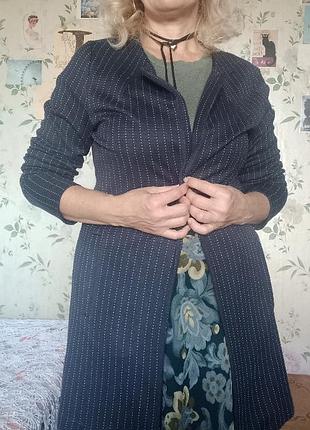 Смугастий жакет прямого крою,м'який і приємний на дотик,трикотажний,бренду ichi