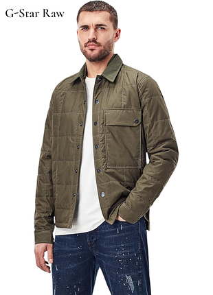 Мужская куртка g-star raw quilted overshirt men's quilted jacket оригинал
