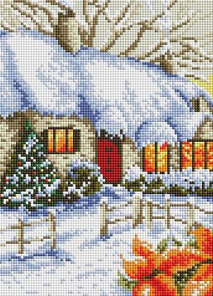 Набор алмазной мозаики colorart 30х40см зимний пейзаж st440