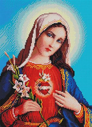 Алмазная мозаика colorart 30х40 икона дева мария st426