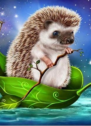 Набор алмазной мозаики colorart ёжик 20x20 dd1218