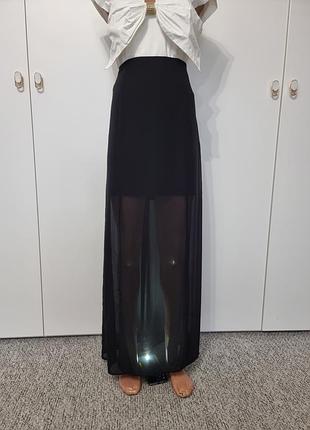 Юбка, спідниця максі з шифоном