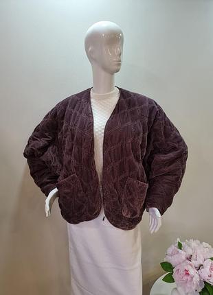 Стьобане  оксамитове утеплене кімоно zara