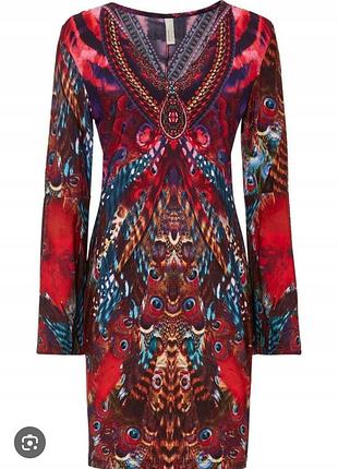 Платье жарптица из микромасла.