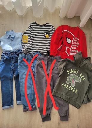 Брендовые вещи р 116-122, джинсы, толстовка
