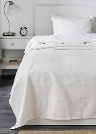 Ikea indira покривало, білий, бавовна,150×250см