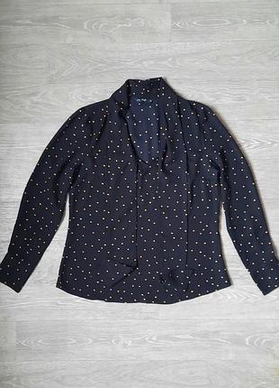 Блуза женская в горошек с завязками от f&amp;f