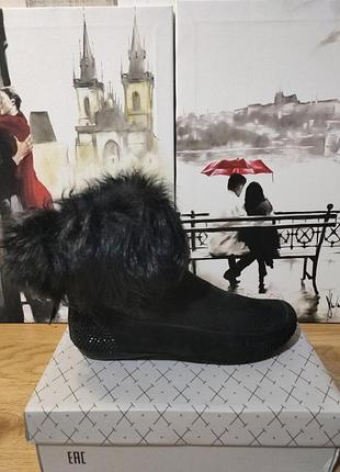Ботинки кожаные женские