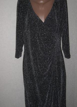 Вечернее платье с люрексом tomone for williams размер 18