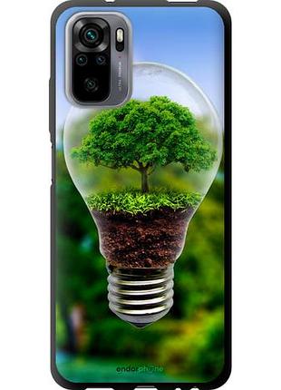 Чохол tpu на xiaomi redmi note 10 лампа-дерево