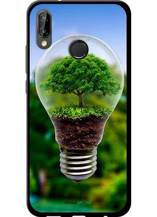 Чехол tpu на huawei p20 lite лампа-дерево