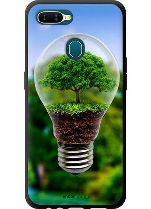 Чехол tpu на oppo a12 лампа-дерево