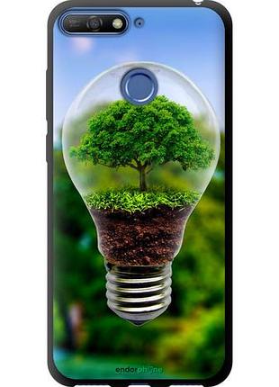 Чохол tpu на huawei honor 7a pro лампа-дерево