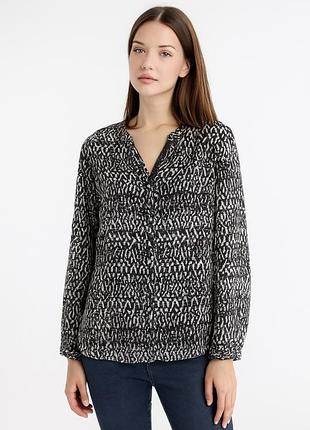 Блуза легка жіноча летюча в принт абстрактний квадратний принт cecil