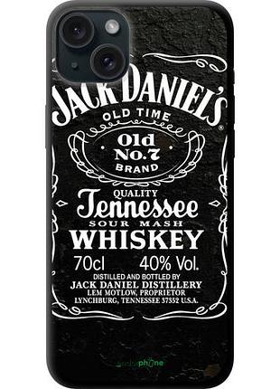 Чехол tpu на iphone 15 plus jack daniels