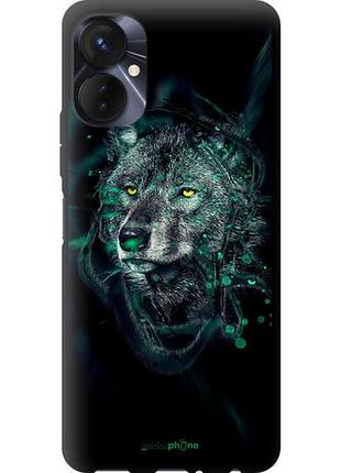 Чехол tpu на tecno spark 9 pro wolf