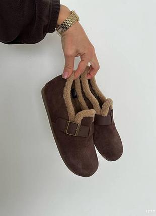 Черевики зима натуральна замша