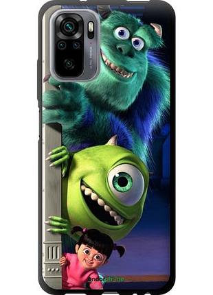 Чехол tpu на xiaomi redmi note 10 monsters