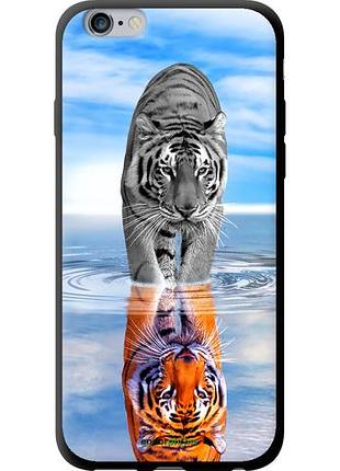 Чехол tpu на iphone 6 plus тигр