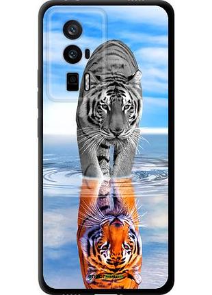 Чехол tpu на xiaomi redmi k60 тигр
