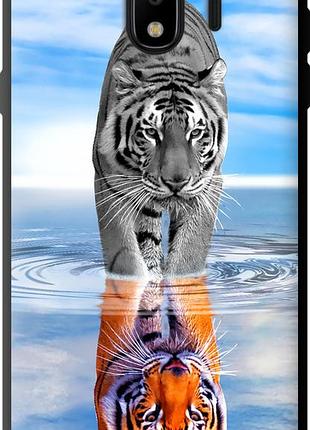 Чехол tpu на samsung galaxy j4 2018 тигр