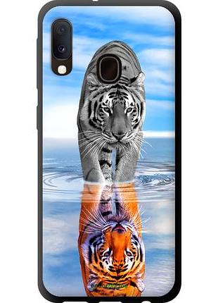 Чехол tpu на samsung galaxy a20e a202f тигр