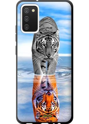Чехол tpu на samsung galaxy a02s a025f тигр