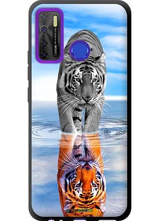Чохол tpu на tecno camon 15 тигр