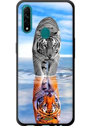Чехол tpu на oppo a31 тигр