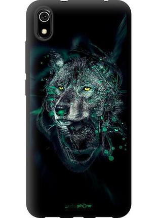 Чехол tpu на xiaomi redmi 7a wolf