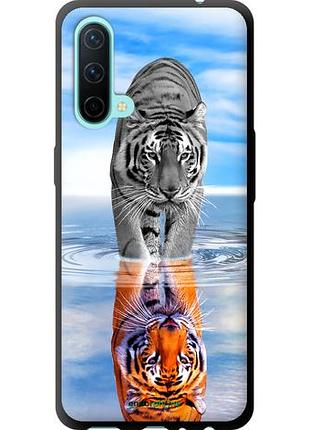 Чехол tpu на oneplus nord ce тигр