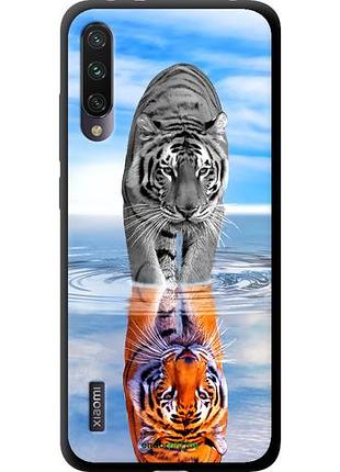 Чехол tpu на xiaomi mi a3 тигр