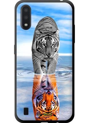 Чехол tpu на samsung galaxy a01 a015f тигр