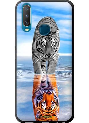 Чехол tpu на vivo y17 тигр
