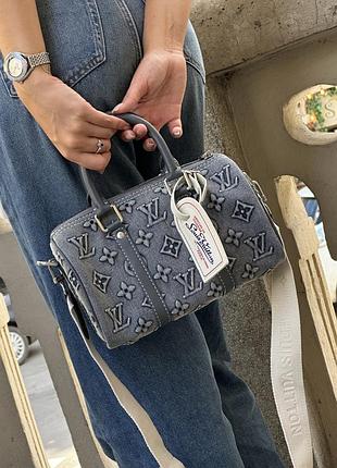 ❤️ louis vuitton speedy bandoulière 25 bag denim monogram (арт: 991040)