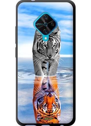Чехол tpu на vivo v17 тигр