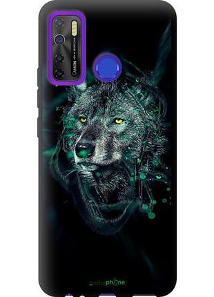Чехол tpu на tecno spark 5 pro kd7 wolf